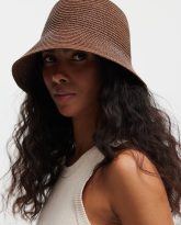 kapelusz backet retro brązowy