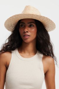 KAPELUSZ FEDORA PIASKOWY