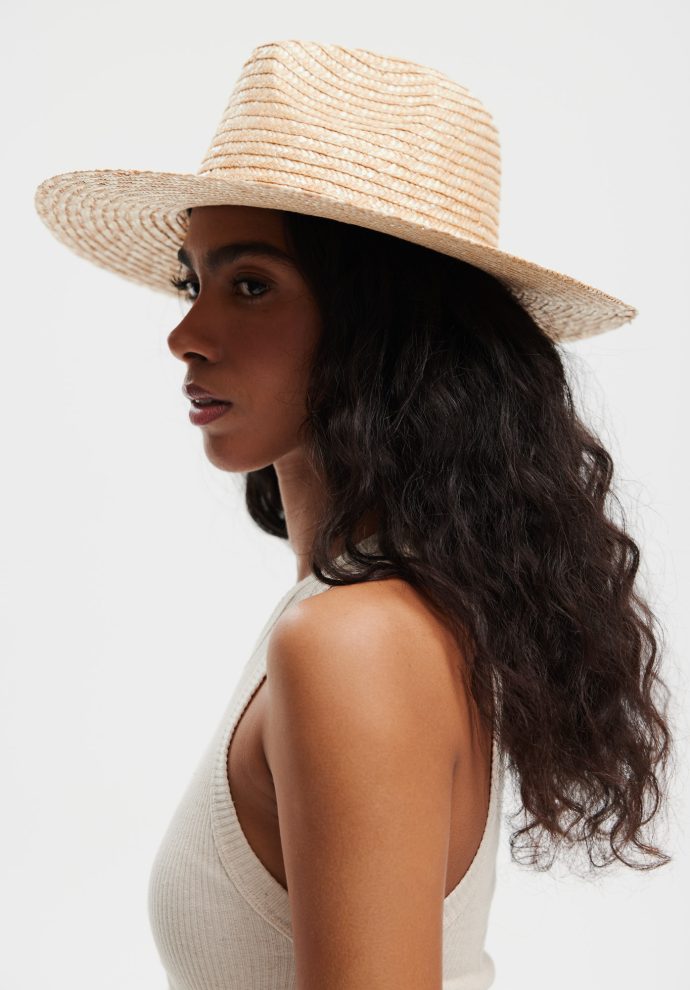 kapelusz fedora piaskowy