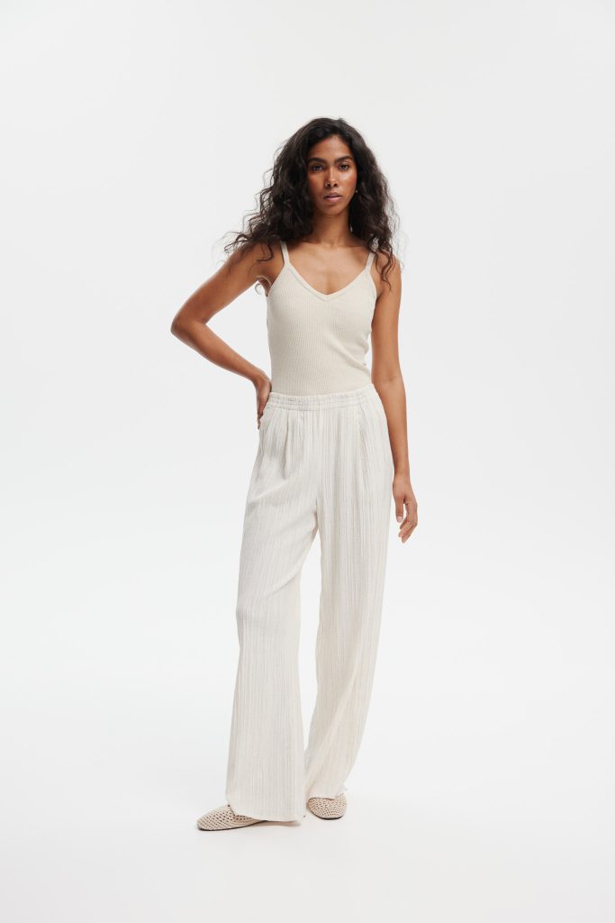 spodnie zoja ecru