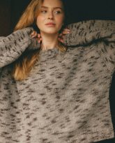 wełniany sweter lotos taupe