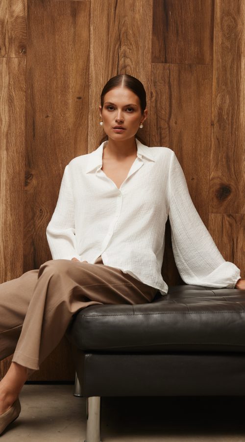KOSZULA DONNA ECRU