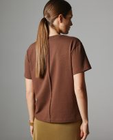t-shirt kim brązowy