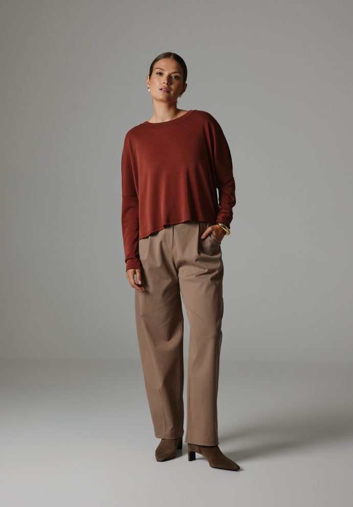 BLUZKA BEVERLY MARSALA