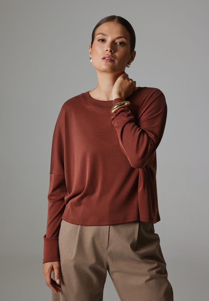 BLUZKA BEVERLY MARSALA