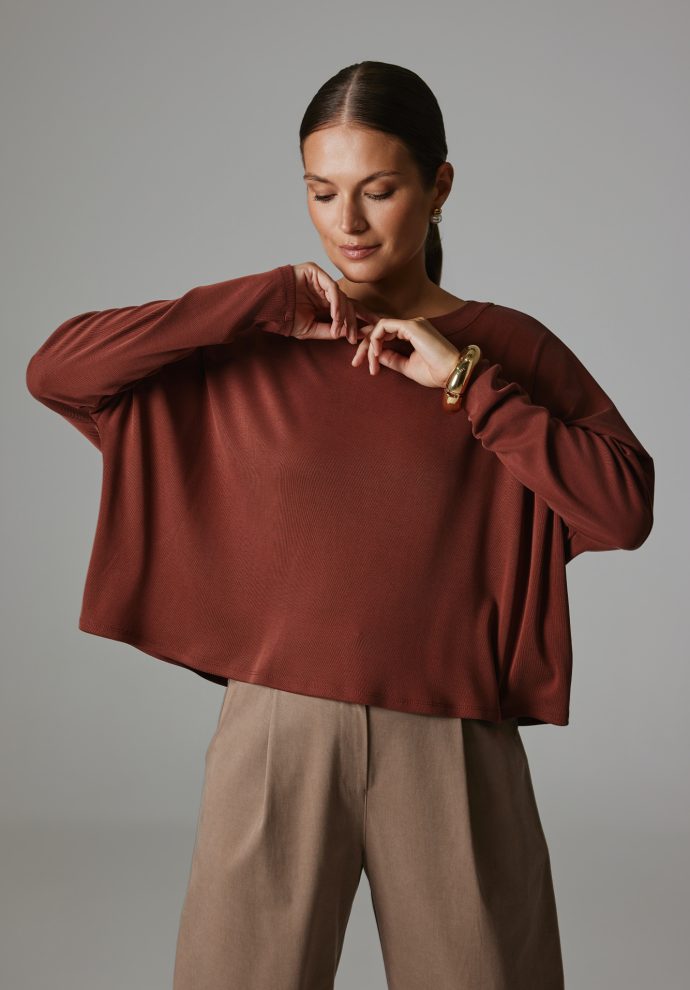 BLUZKA BEVERLY MARSALA