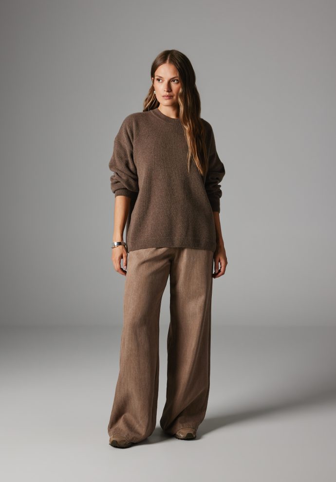 SPODNIE DORIS TAUPE DENIM