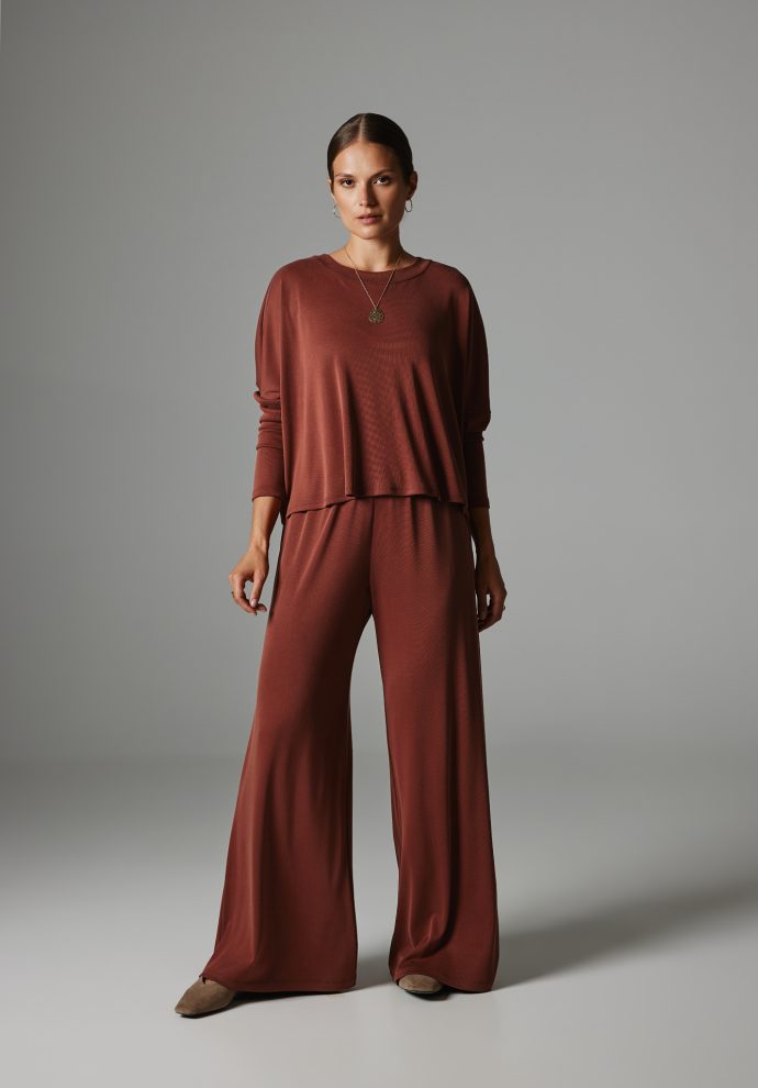 spodnie beverly marsala