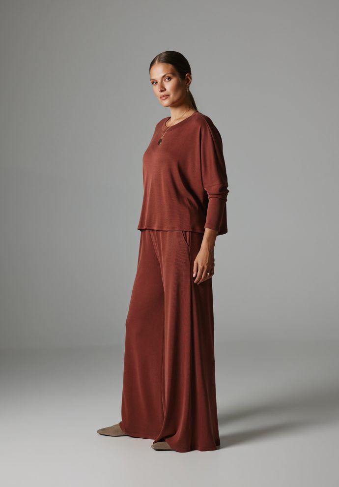 spodnie beverly marsala