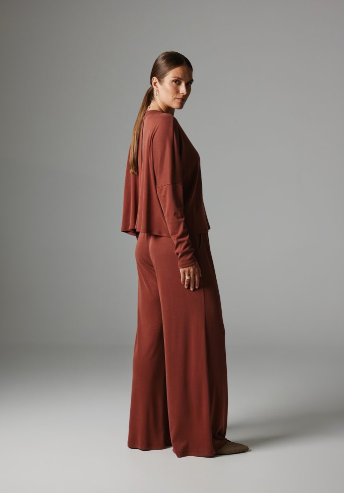 spodnie beverly marsala