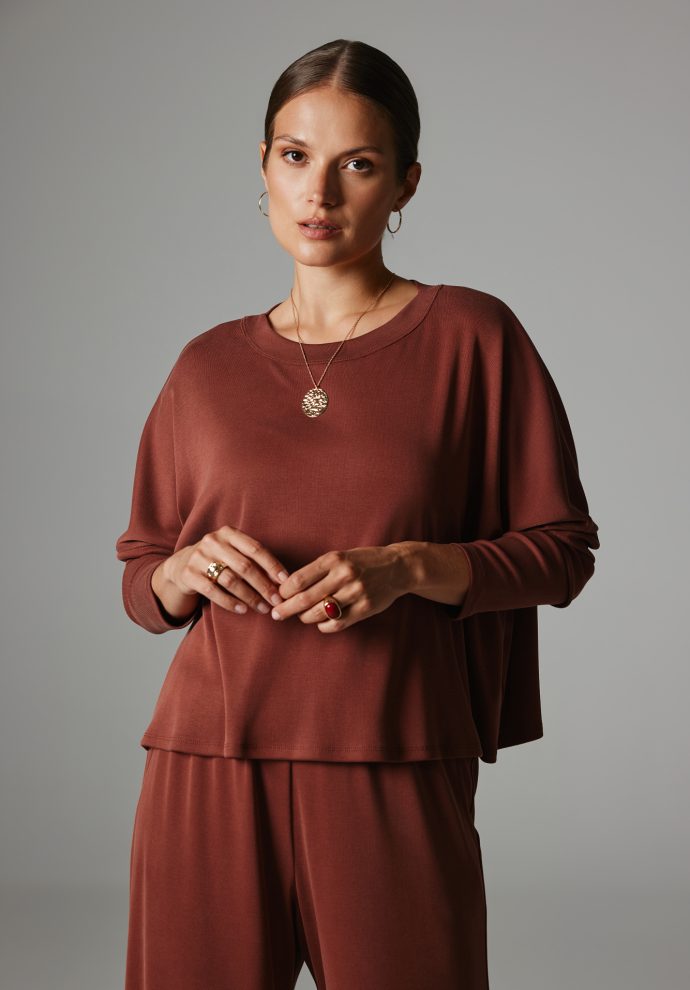 BLUZKA BEVERLY MARSALA