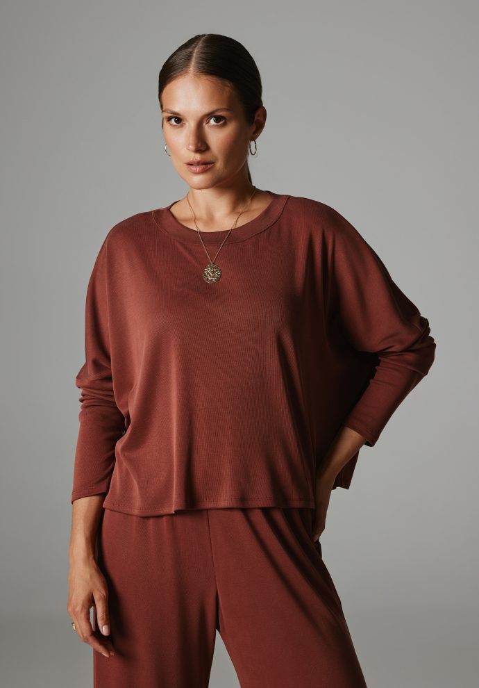 BLUZKA BEVERLY MARSALA