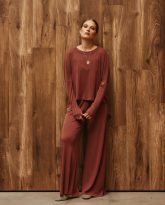 spodnie beverly marsala