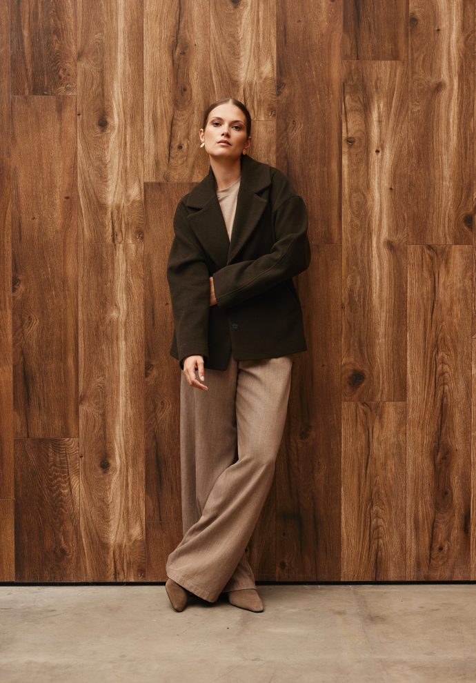 SPODNIE DORIS TAUPE DENIM