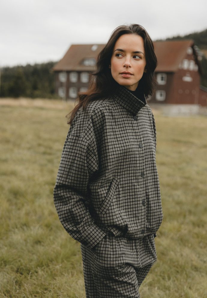 KURTKA PILAR SZARO- CZARNA