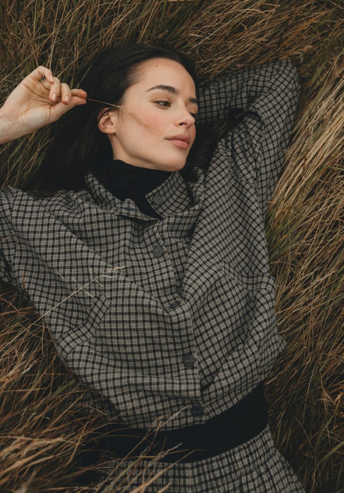 KURTKA PILAR SZARO- CZARNA