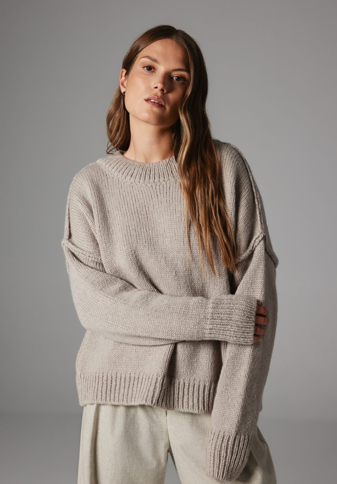 WOOL SWEATER DEMETER BEIGE