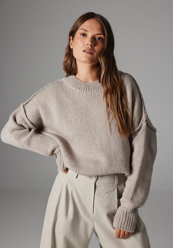 WOOL SWEATER DEMETER BEIGE