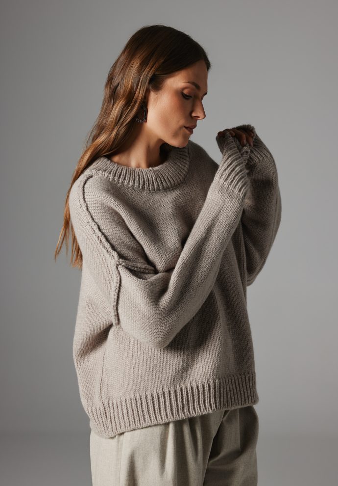 WOOL SWEATER DEMETER BEIGE