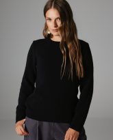 wełniany sweter laura czarny