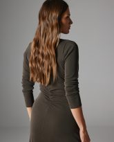 sukienka nicole szaro- brązowa