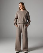 spodnie andrea taupe