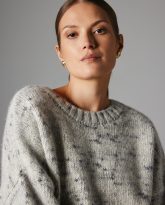 WEŁNIANY SWETER PETRA SZARY