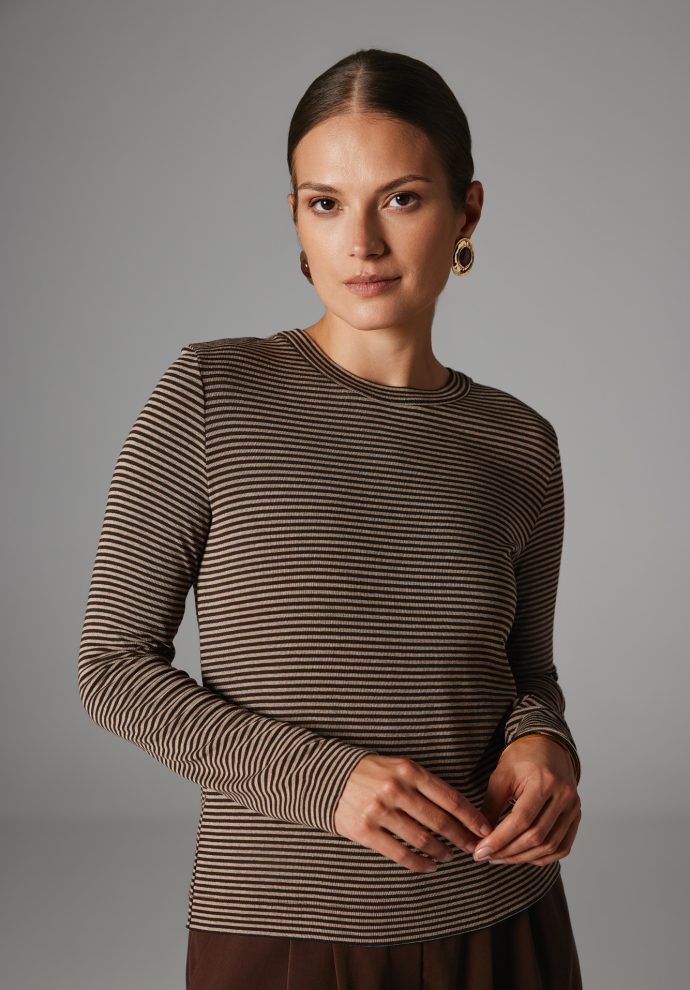 BLUZKA REYA BRĄZ- TAUPE