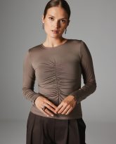 BLUZKA FLORA TAUPE