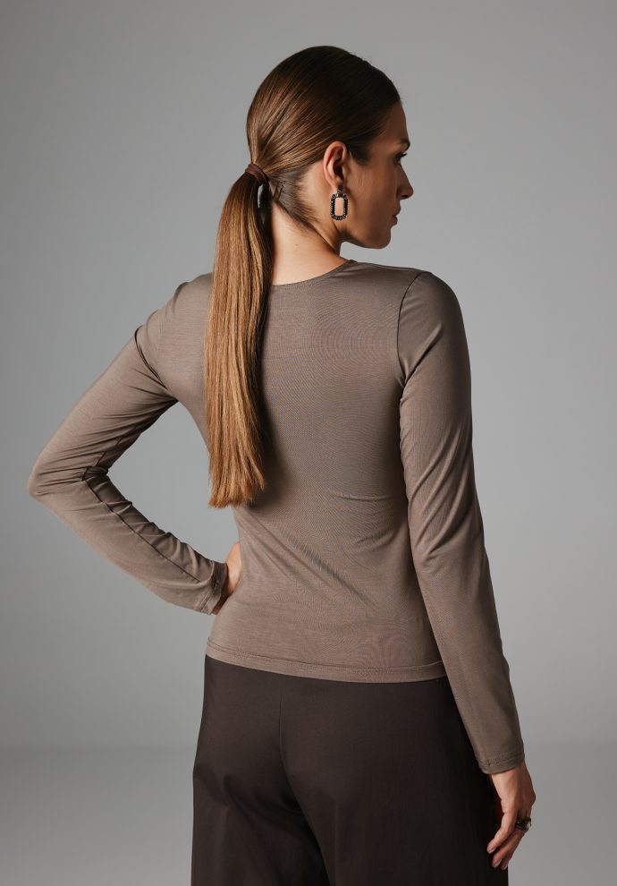 BLUZKA FLORA TAUPE
