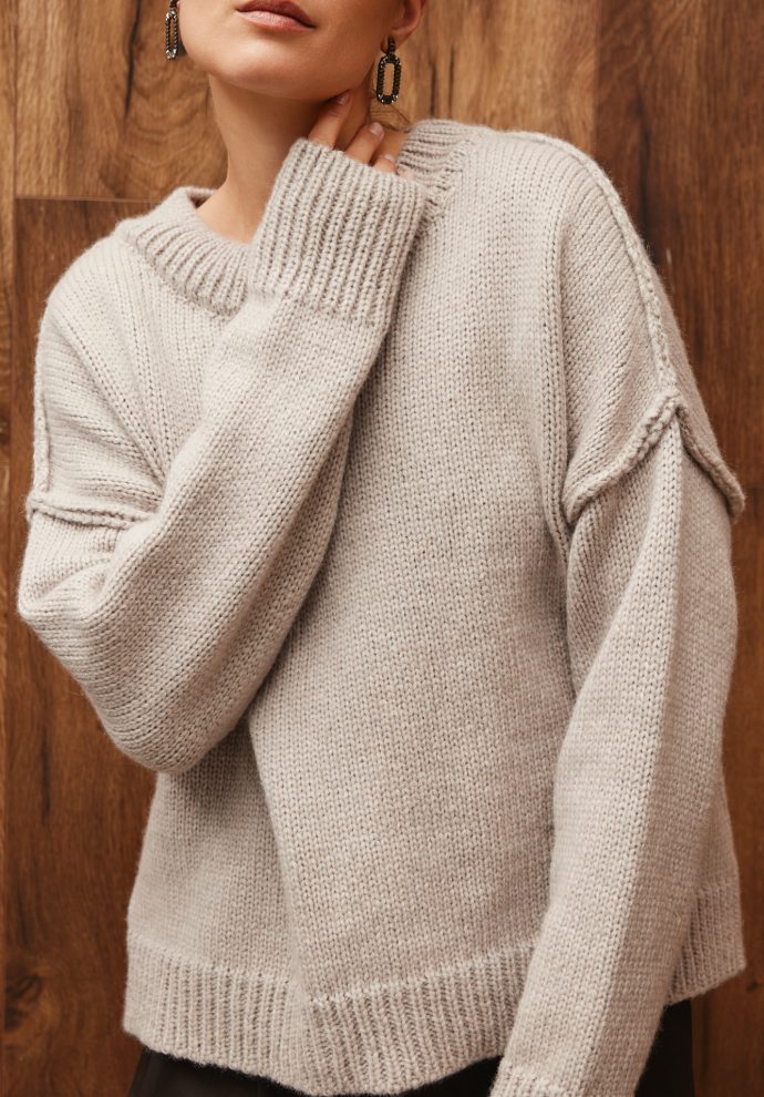 WOOL SWEATER DEMETER BEIGE