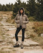puchowa kurtka alaska taupe