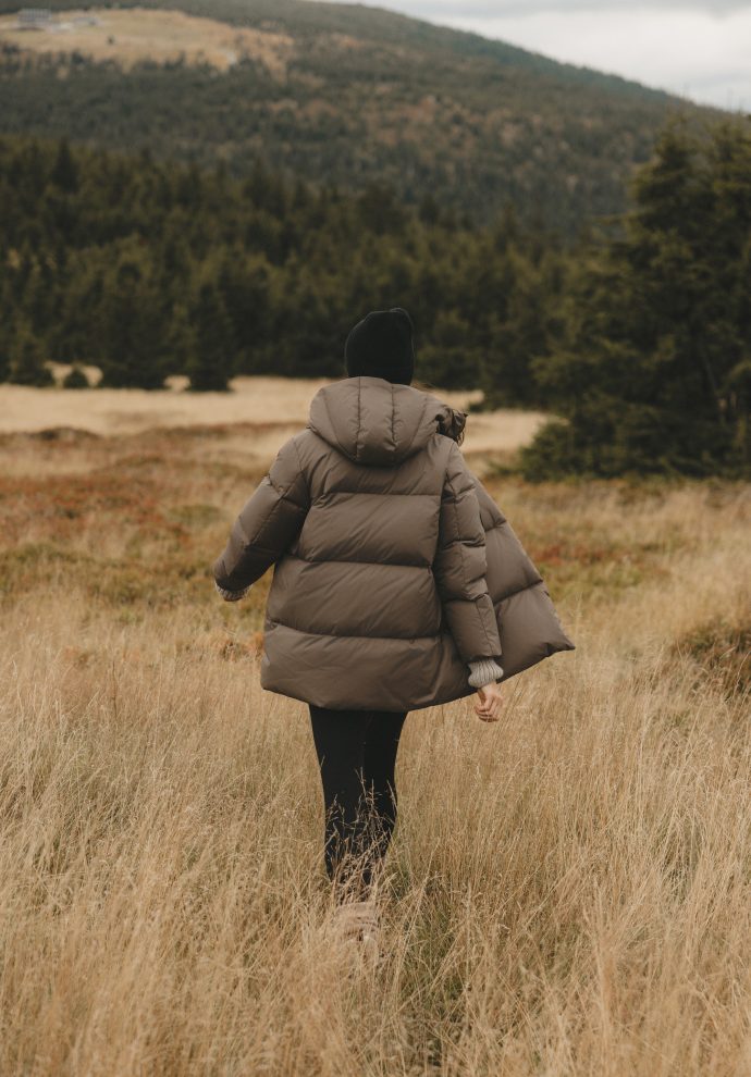 puchowa kurtka alaska taupe