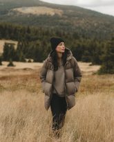 puchowa kurtka alaska taupe