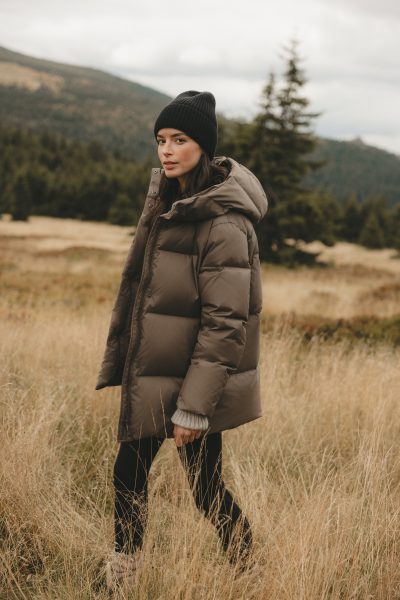 PUCHOWA KURTKA ALASKA TAUPE
