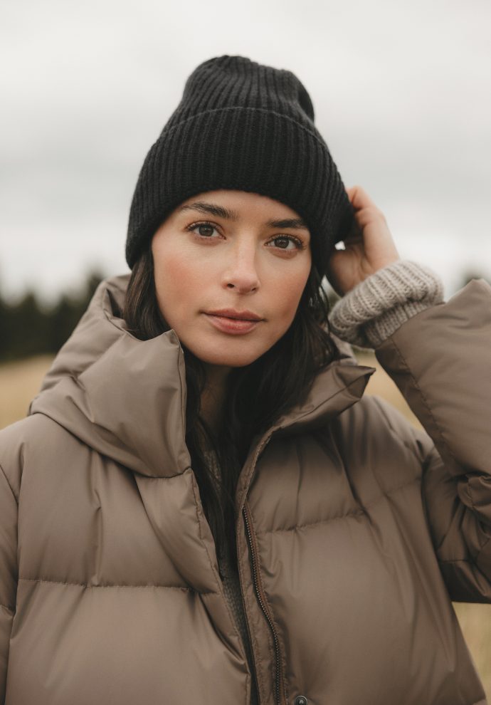 puchowa kurtka alaska taupe