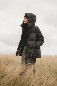 PUCHOWA KURTKA ALASKA CZARNA