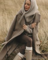 wełniana balaclava adele bezowa