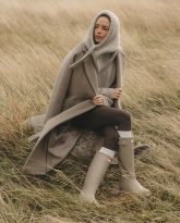 wełniana balaclava adele bezowa