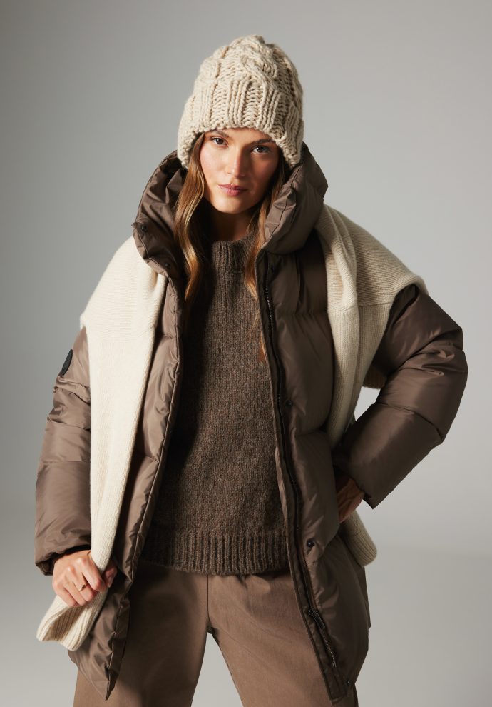 puchowa kurtka alaska taupe