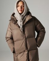 puchowa kurtka alaska taupe