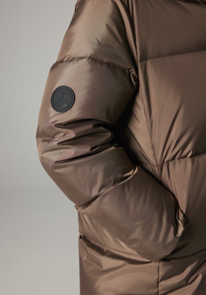 puchowa kurtka alaska taupe