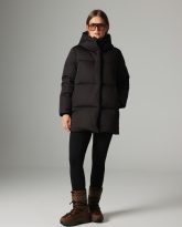PUCHOWA KURTKA ALASKA CZARNA